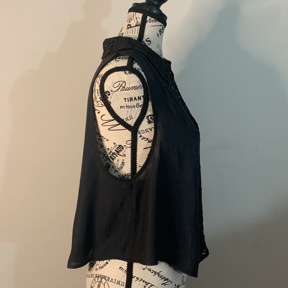 Free People Black Lacey top Size: S/P - Picture 4 of 12